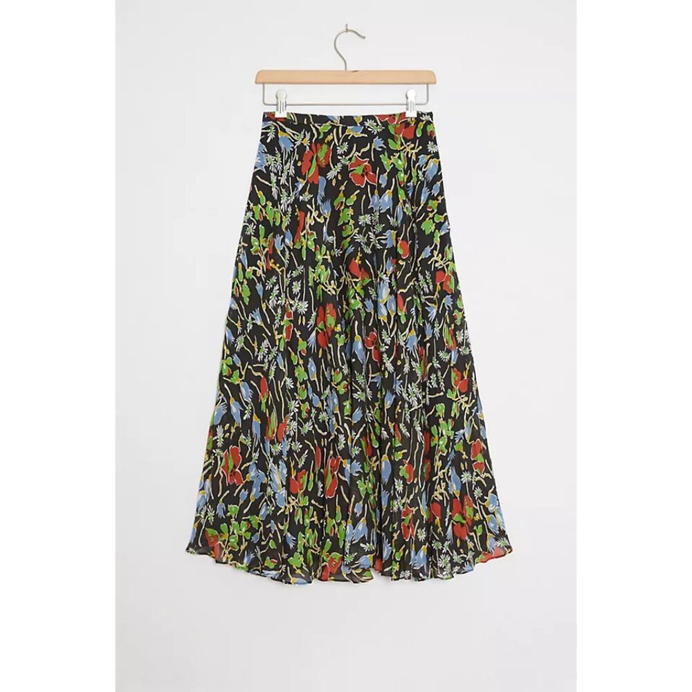 Floral Denise A-Line Maxi Skirt